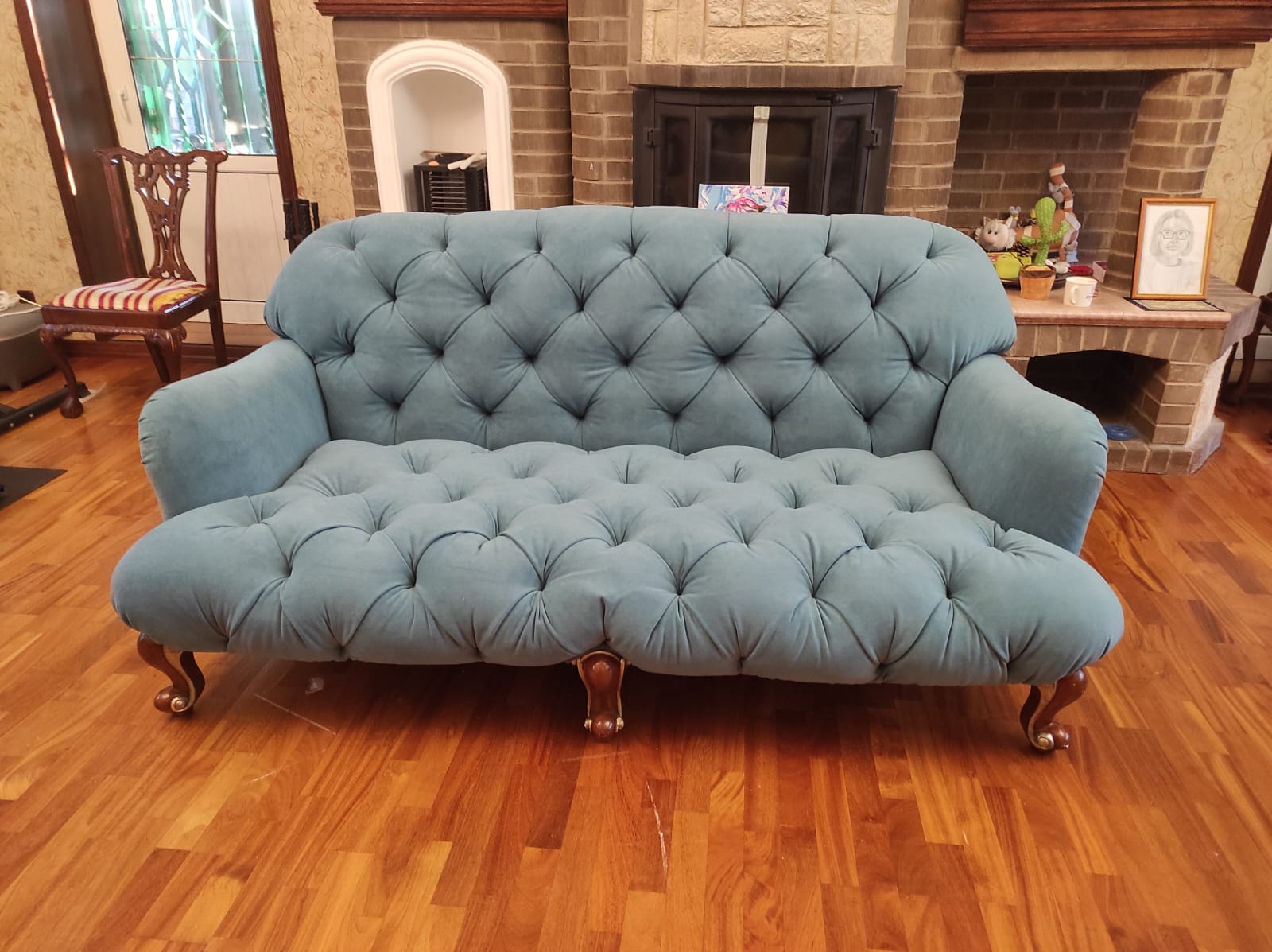 Перетяжка дивана. Посёлок Советский