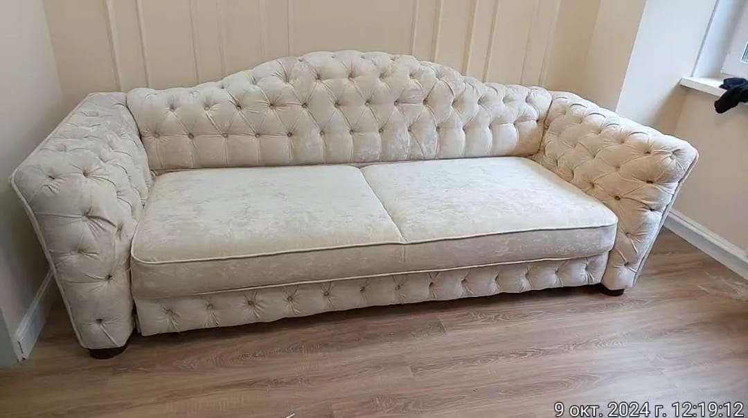 Замена обивки дивана на дому. Посёлок Советский