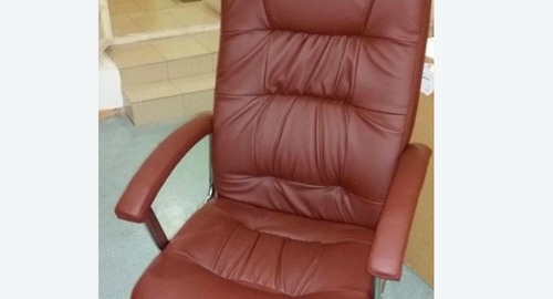 Обтяжка офисного кресла. Посёлок Советский